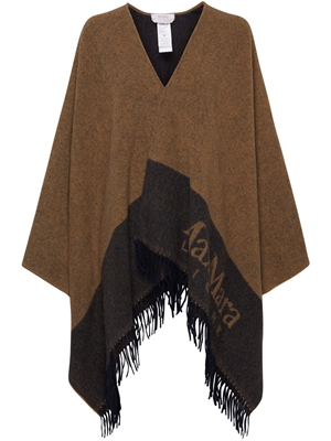 Max Mara Deodara Poncho, Camello 